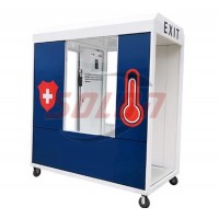 automatic disinfection body walk temperature scanner disinfection station machine for foots and hands