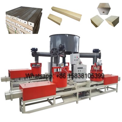 Sawdust recycling wood pallet feet making machine wooden pallet feet compress machine